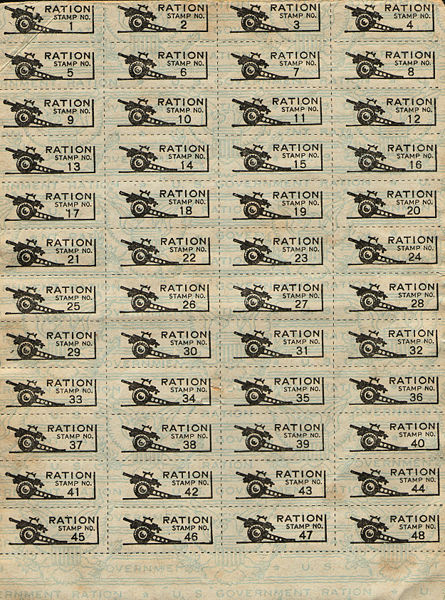 World War II Ration Stamps. Rationing became a key part of war efforts on