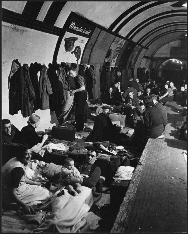West End London Air Raid Shelter during World War II